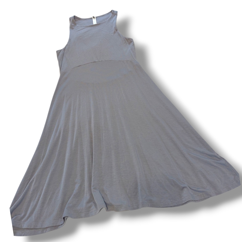 Athleta Gray Santorini Thera knit Maxi Dress, Size S